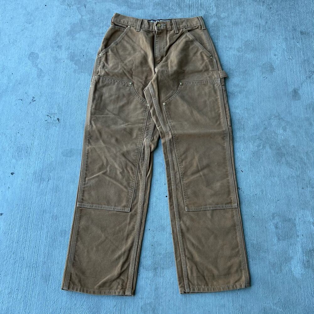 Carhartt brown double knee work wear carpenter pants